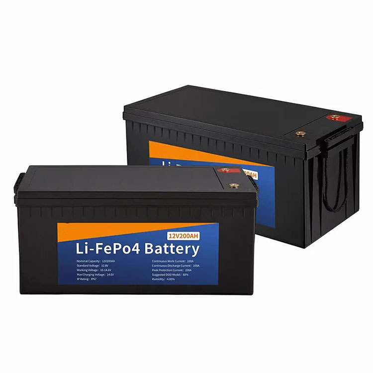 Pacco batteria al litio con accumulo di energia da 12,8 V 200 Ah